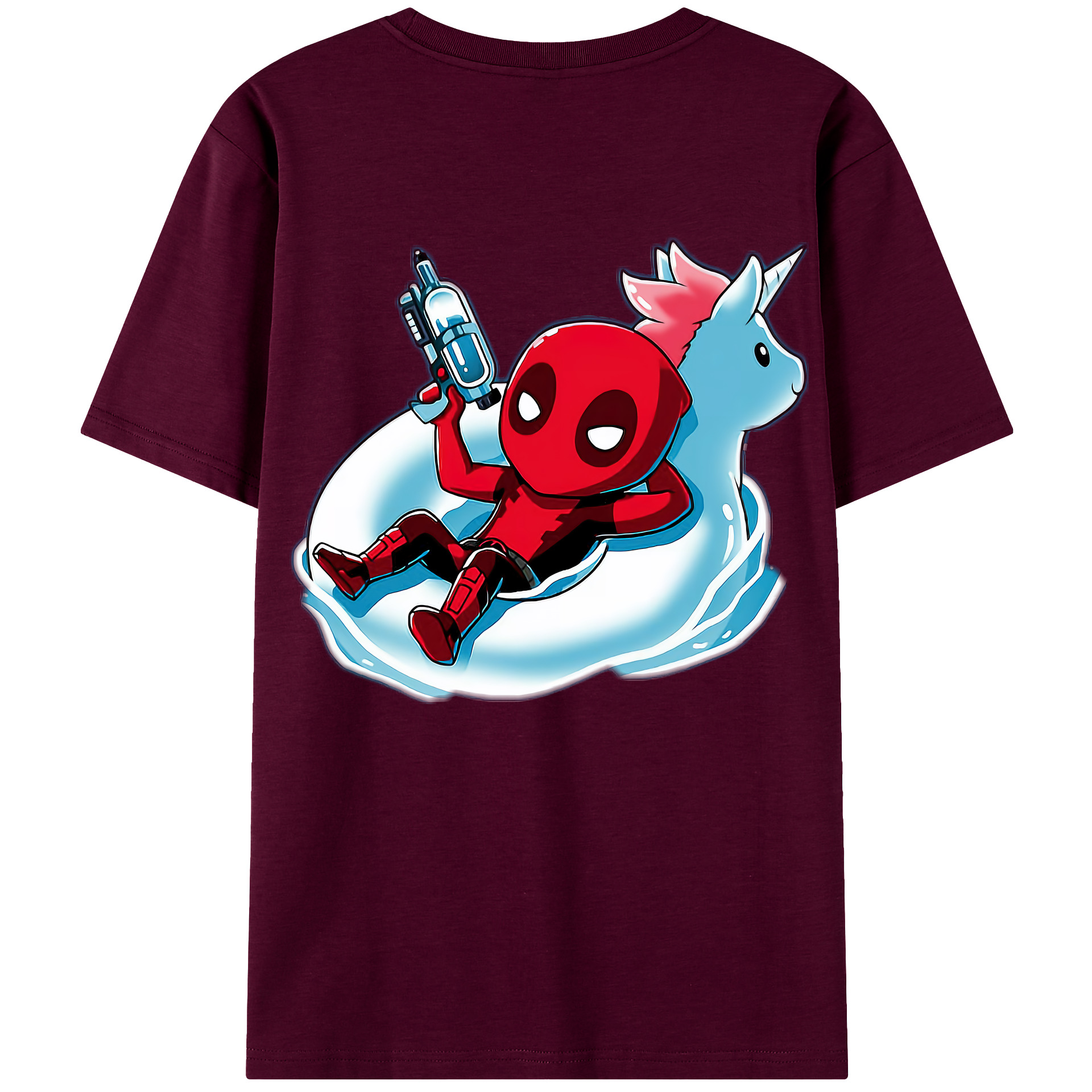 （画像用） Deadpool デッドプール レディース半袖Tシャツ(バックプリント)